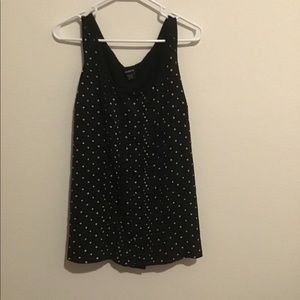 Black button up star tank
